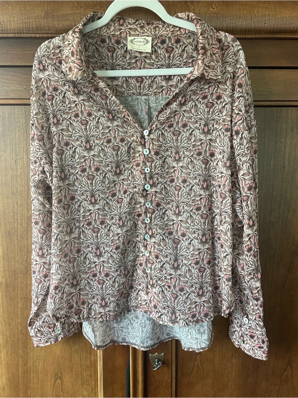 Joyfolie Agnes Blouse in Vine Floral - Picture 9 of 13